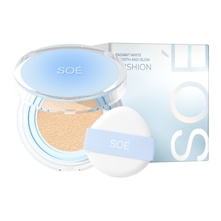 SOE Radiant White Smooth And Glow Cushion SPF42 PA+++ 15g. 02 Medium natural