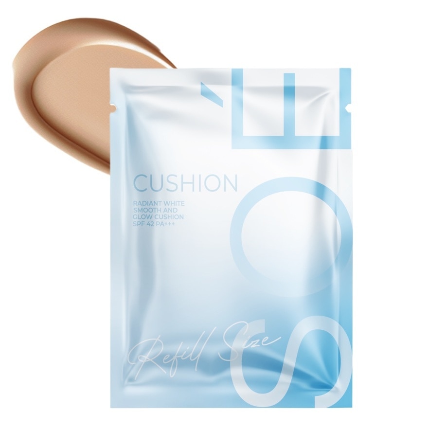 โซเอ้ เรเดียน ไวท์ สมูท แอนด์ โกลว์ คุชชั่น รีฟิลไซส์ SPF42 PA+++ 15ก. 04 ซินนามอน แท
