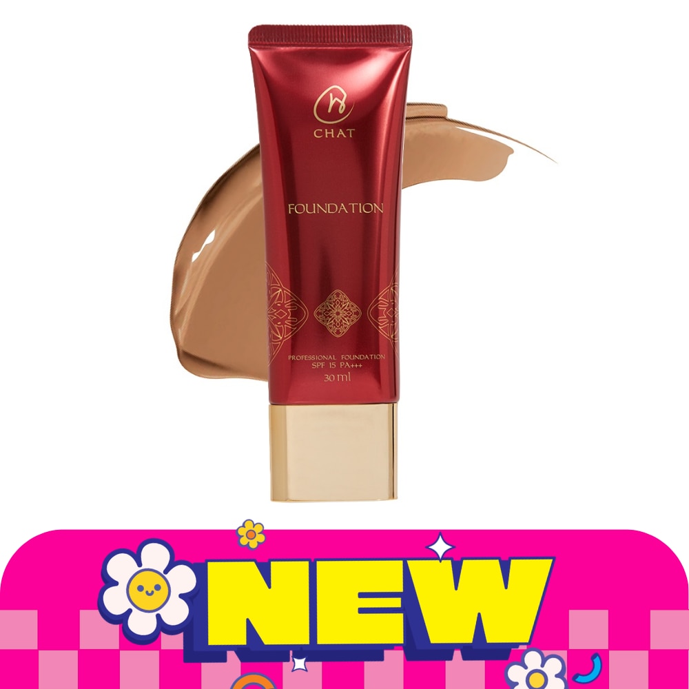 Chat Professional Foundation SPF15 PA+++ 30ml. 4 Tan image