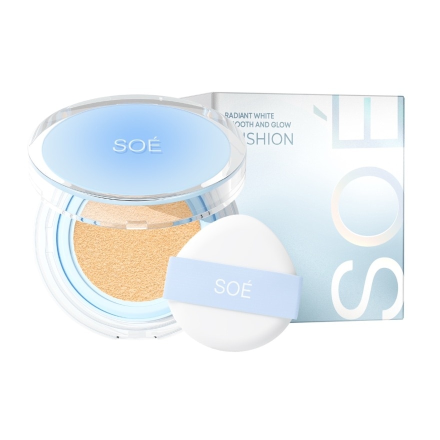 SOE Radiant White Smooth And Glow Cushion SPF42 PA+++ 15g. 03 Sand natural