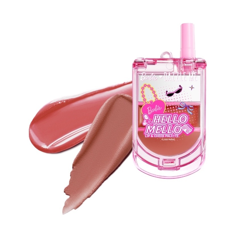 Dazzle Me Barbie Hello Mello Lip Cheek Palette 1.6g. 03 Malibu Kiss