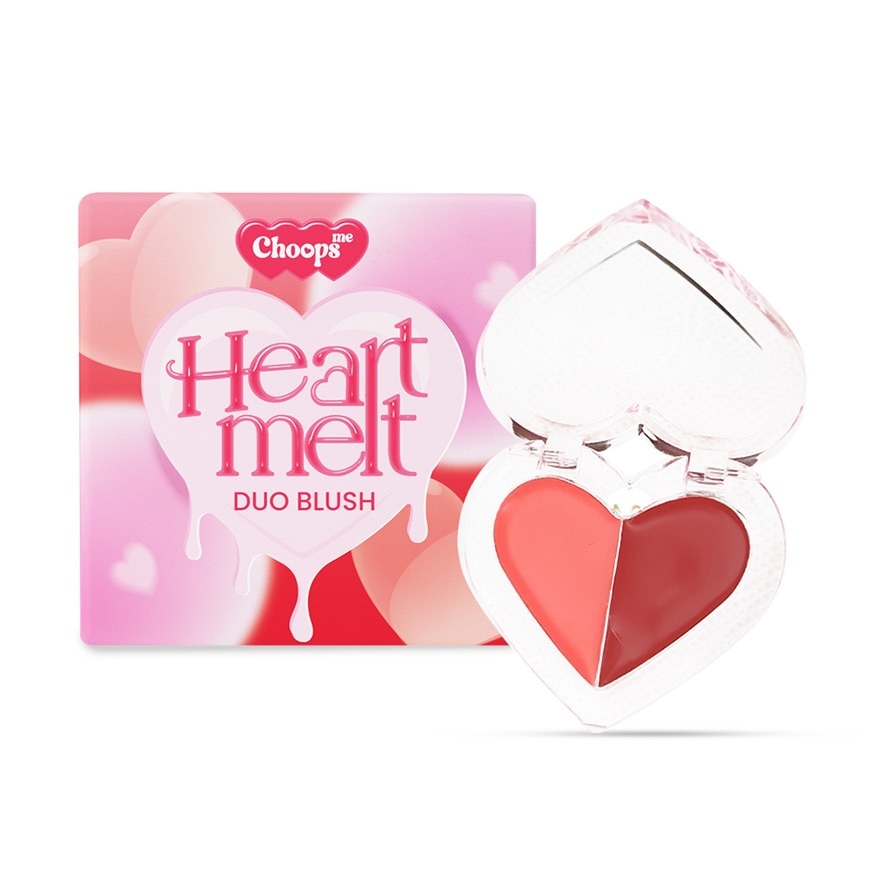 Choops Me Heart Melt Blush Duo 4g. 02 Rosy Heart