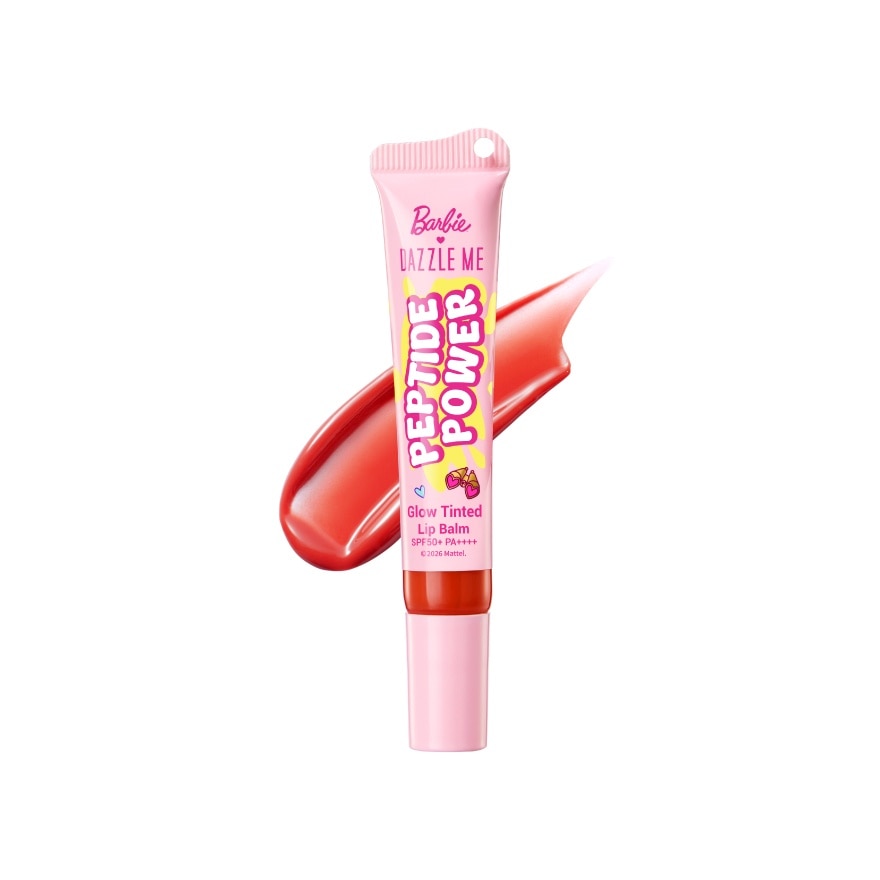 Dazzle Me Barbie Peptide Power Glow Tinted Lip Balm SPF50+ PA++++ 8g. R03 Apple Syrup
