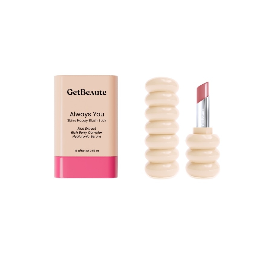 GetBeaute Value Pack Skin's Happy Blush Stick Always you + The Helix Lip Glow 02 Mia