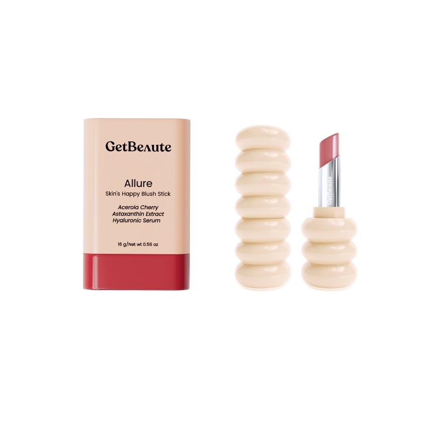 GetBeaute Value Pack Skin's Happy Blush Stick Allure + The Helix Lip Glow 02 Mia