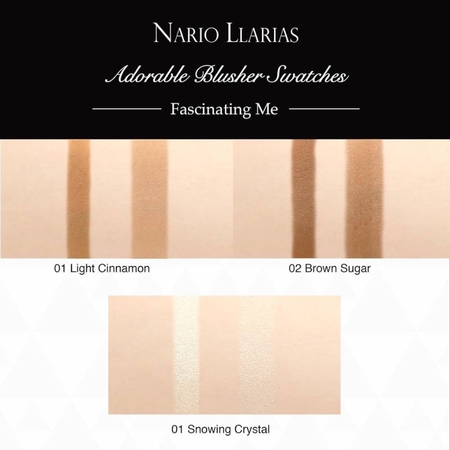 Nario llarias Value Pack Contouring 3.9g. 01 Light Cinnamon  Highlighter 3.9g. 01 Sno