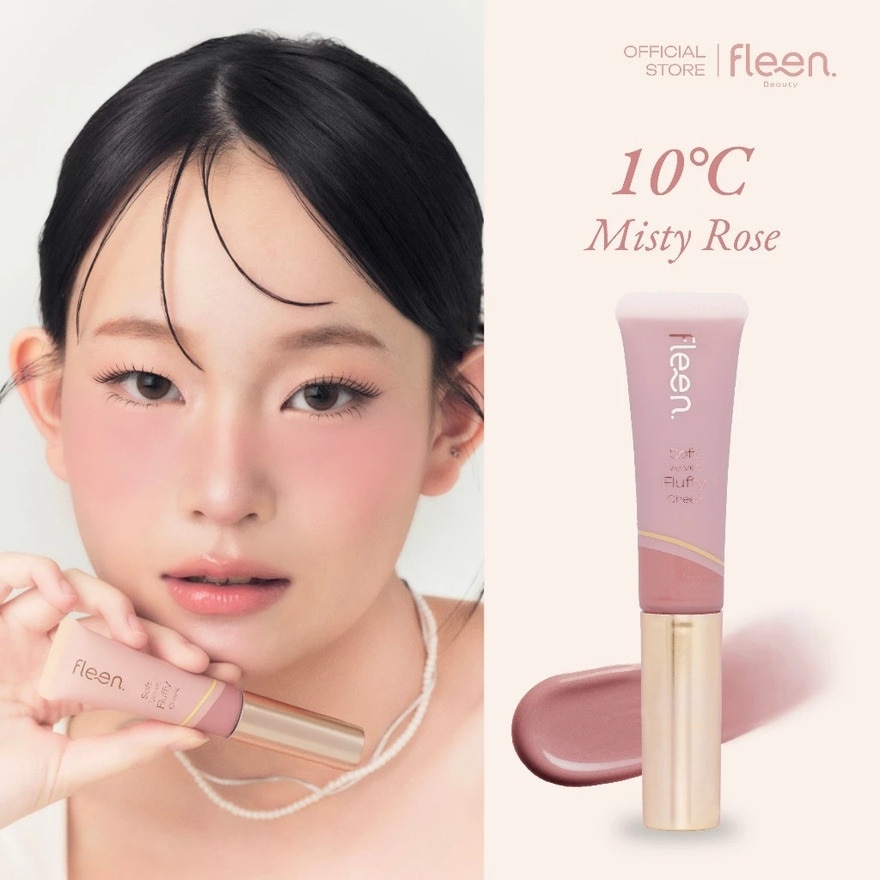 Fleen Beauty Soft Velvet Fluffy Cheek 10g. 10 Misty Rose
