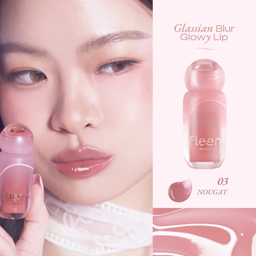 Fleen Beauty Glassian Blur Glowy Lip 3.2g. 03 Nougat