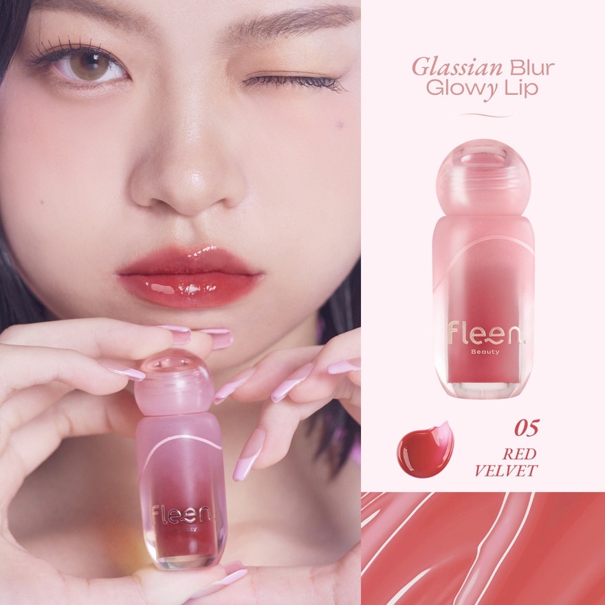 Fleen Beauty Glassian Blur Glowy Lip 3.2g. 05 Red Velvet