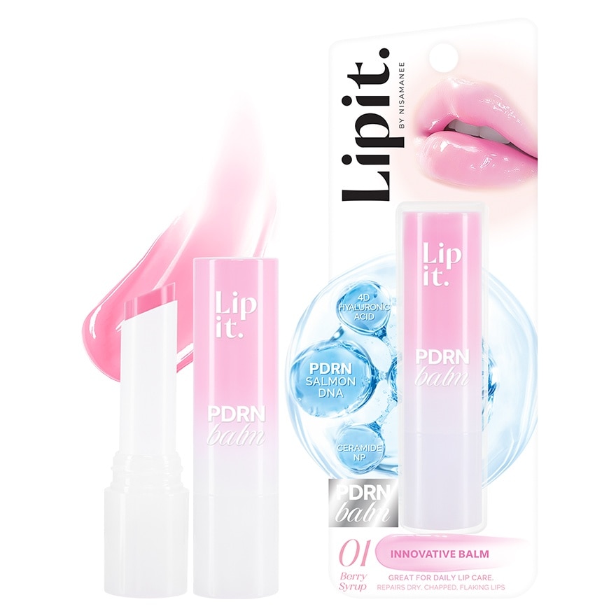 ลิปอิท พีดีอาร์เอ็น บาล์ม 3ก. 01 เบอร์รี่ไซรัป