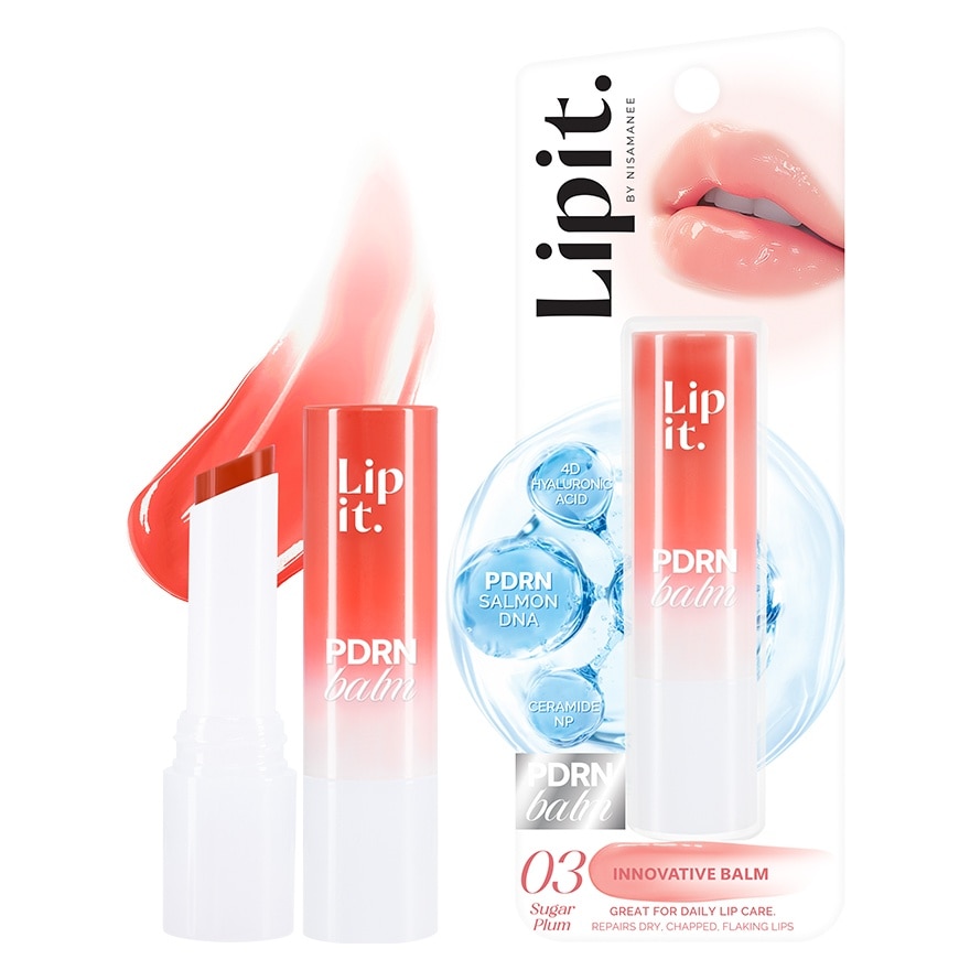 ลิปอิท พีดีอาร์เอ็น บาล์ม 3ก. 03 ชูการ์พลัม