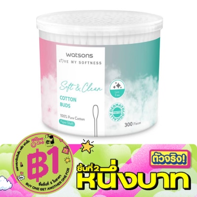 WATSONS - วัตสัน สำลีก้านกระดาษ2 300 ก้าน. image