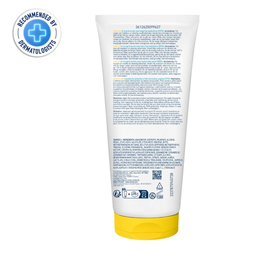 Cerave Invisible Hydrating Sunscreen SPF50+ PA++++ 177 ml.