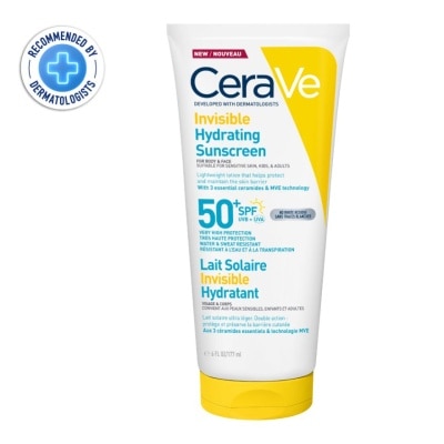 Cerave - เซราวี อินวิซิเบิ้ล ไฮเดรติ้ง ซันสกรีน SPF50+ PA++++ 177 มล.