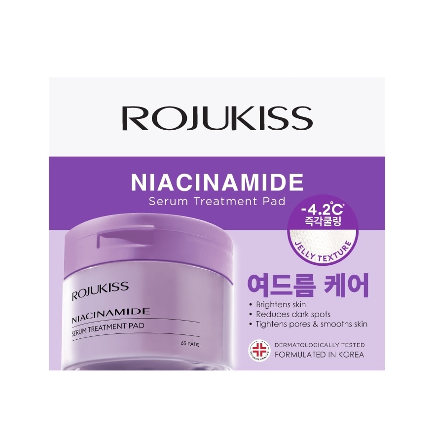 Rojukiss Niacinamide Serum Treatment Pad 65'S