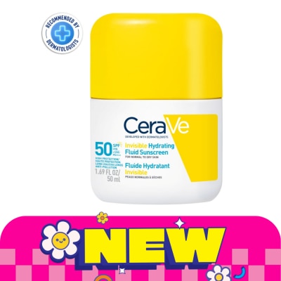 Cerave - CeraVe Invisible Hydrating Fluid Sunscreen SPF50+ PA++++ 50 ml.