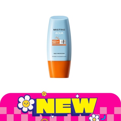 Mistine - มิสทิน อะควา เบส เดลี่ โพรเทคชั่น ไบรท์ แอนด์ ไลท์ เฟส ซันสกรีน โปร SPF50+ PA++++ 40ม