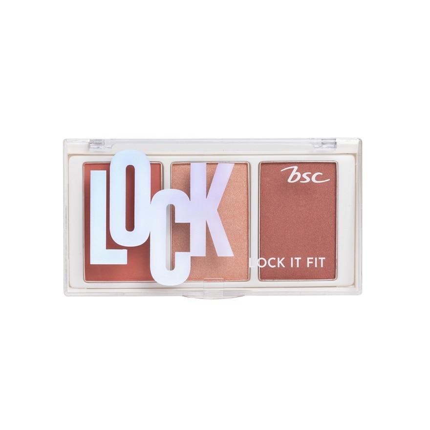 Bsc Lock It Fit Luminous Face Palette 15.3g. X2 Stay Lit