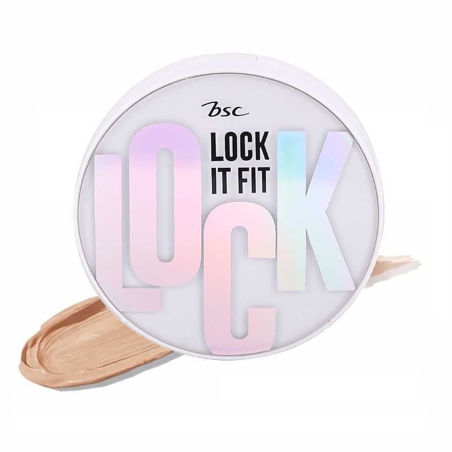 Bsc Lock It Fit Ever Matte Blur Cushion SPF25 PA++ 15g. 01 Light Beige