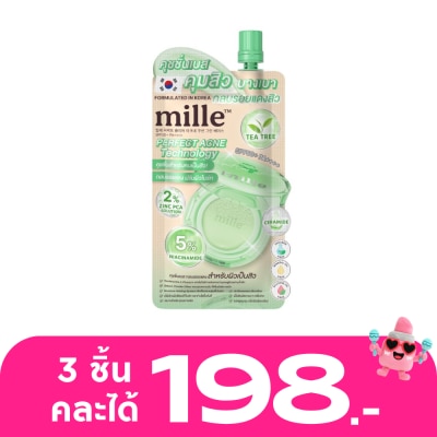 Mille - มิลเล่ เพอร์เฟ็กต์ เคลียร์ แอคเน่ คุชชั่น กรีน เบส SPF50+ PA++++ 6ก.