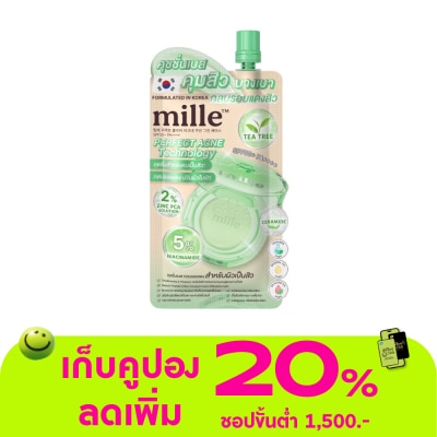Mille - มิลเล่ เพอร์เฟ็กต์ เคลียร์ แอคเน่ คุชชั่น กรีน เบส SPF50+ PA++++ 6ก.