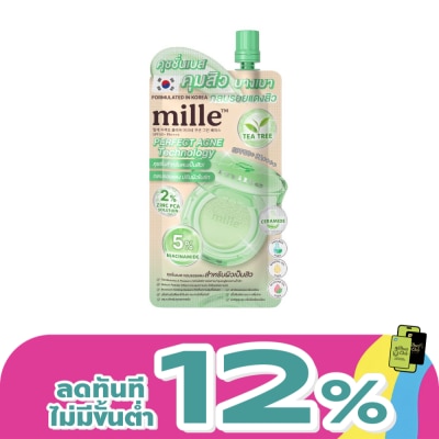 Mille - Mille Perfect Clear Acne Cushion Green Base SPF50+ PA++++ 6g.