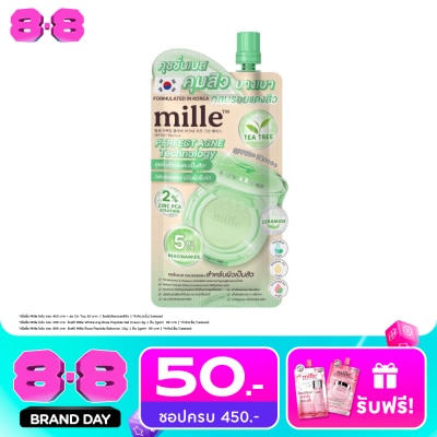 Mille - มิลเล่ เพอร์เฟ็กต์ เคลียร์ แอคเน่ คุชชั่น กรีน เบส SPF50+ PA++++ 6ก. image
