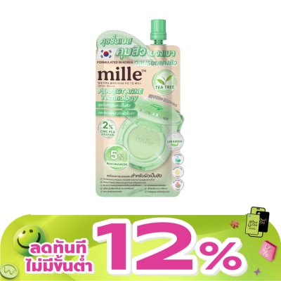 Mille - มิลเล่ เพอร์เฟ็กต์ เคลียร์ แอคเน่ คุชชั่น กรีน เบส SPF50+ PA++++ 6ก.