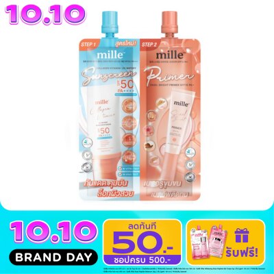 Mille Mille Duo Collagen Sunscreen Bright Primer 8g. image