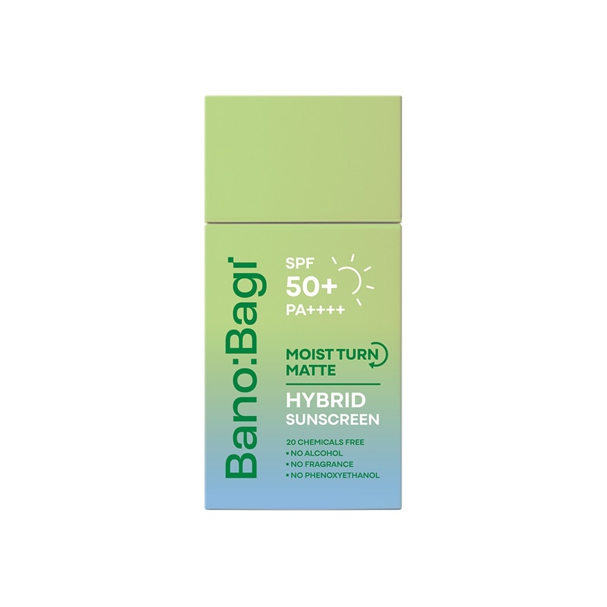 บาโนบากิ มอยส์ เทิร์น แมตต์ ไฮบริด ซันสกรีน เอสพีเอฟ50+ พีเอ++++ 30 มล.