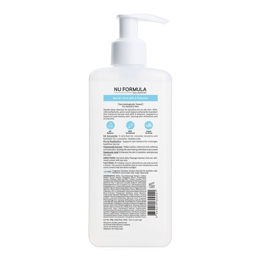 Nu Formula Cleanser Barrier Care pH5.5 265 Ml.