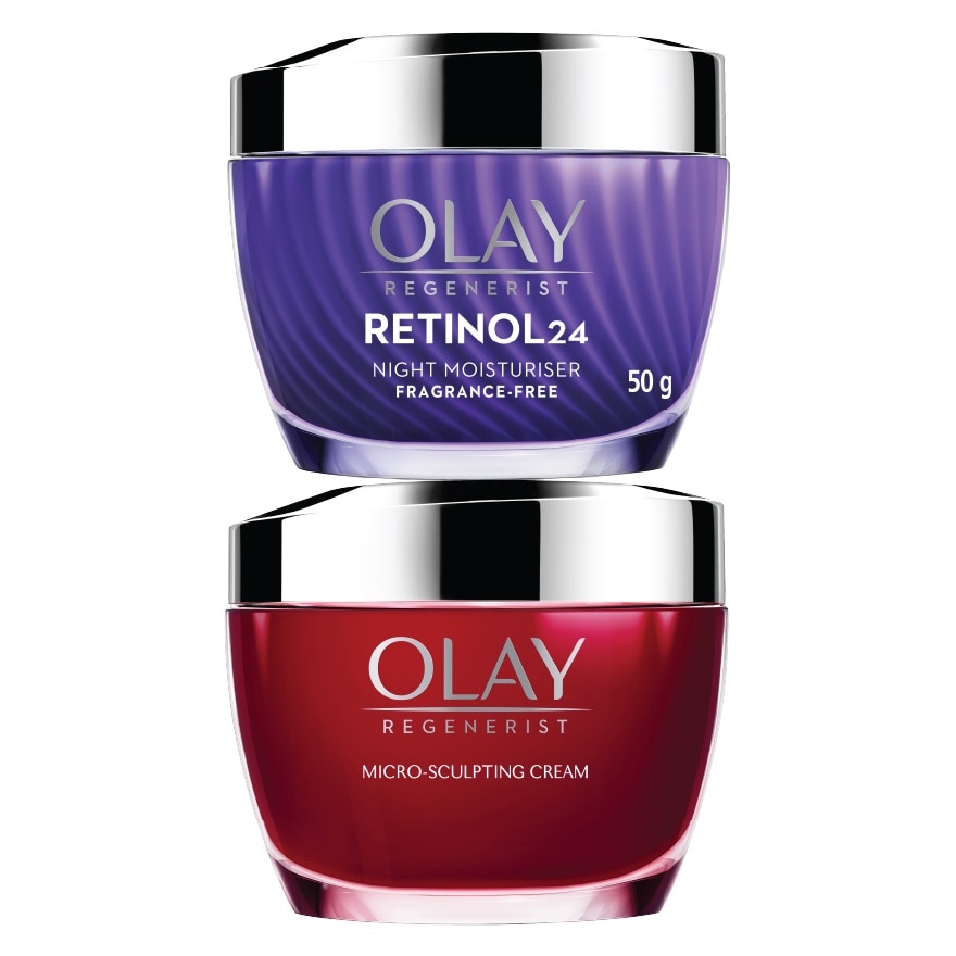 Olay Regenerist Micro-Sculpting Cream 50 G.+Retinol24 Night Moisturizer 50 G.