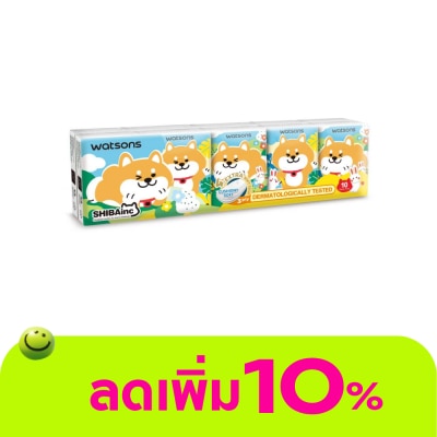 Watsons - Watsons Velvety Mini Hankies (Shibainc) 3ply 10pcs.