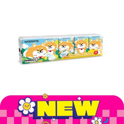 WATSONS - วัตสัน กระดาษทิชชูแบบพกพา (Shibainc) 3 ชั้น 10 แผ่น x 10 ซอง.