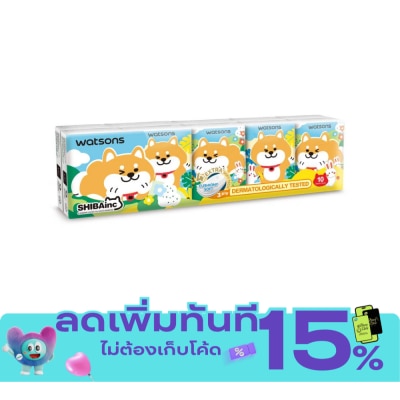 WATSONS วัตสัน กระดาษทิชชูแบบพกพา (Shibainc) 3 ชั้น 10 แผ่น x 10 ซอง. image