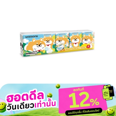 WATSONS วัตสัน กระดาษทิชชูแบบพกพา (Shibainc) 3 ชั้น 10 แผ่น x 10 ซอง. image