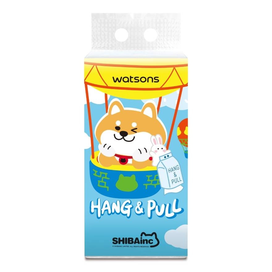 Watsons Shibainc Velvet Facial Tissue (Wall Hanging) 4ply 320sheets.