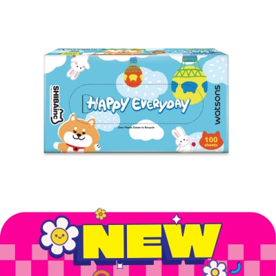 WATSONS - วัตสัน กระดาษทิชชูกล่อง (Shibainc) หนา3ชั้น x 100แผ่น.ขอสงวนสิทธิ์ในการเลือกลาย