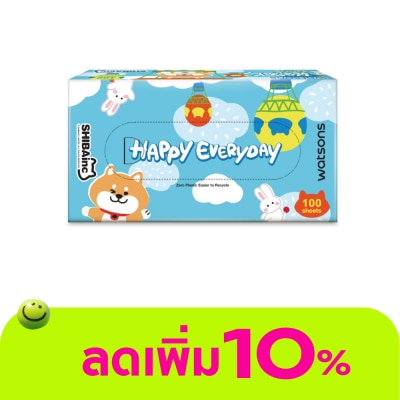 Watsons - Watsons Velvet Soft Box Tissues (Shibainc) 3ply x 100sheets.