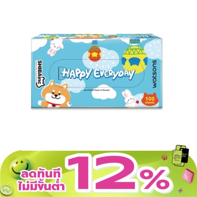 Watsons - Watsons Velvet Soft Box Tissues (Shibainc) 3ply x 100sheets.