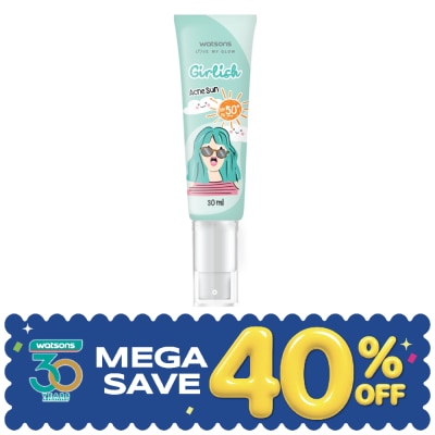 WATSONS - วัตสัน เกิร์ลลิช แอคเน่ ซัน เอสพีเอฟ50+ พีเอ++++ 30มล. image