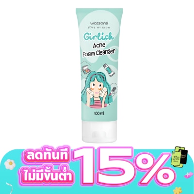 Watsons - Watsons Girlish Acne Foam Cleanser 100ml.