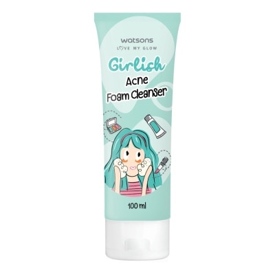 WATSONS - วัตสัน เกิร์ลลิช แอคเน่ โฟม คลีนเซอร์ 100มล.