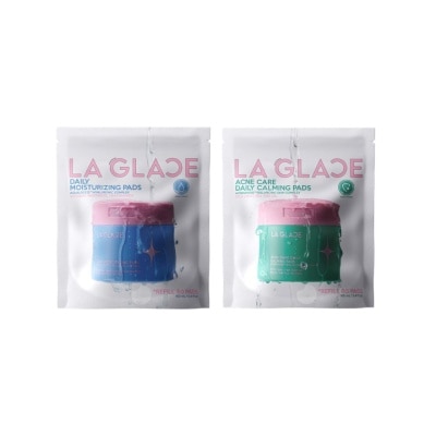 LA GLACE - LA GLACE Value Pack Daily Moisturizing + Acne Care Pads Refill 80pcs.X2
