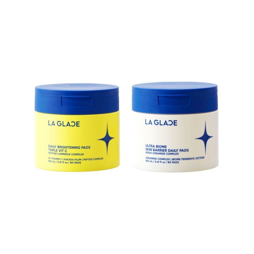 La Glace Value Pack Skin Barrier Daily + Vit C Pads 80pcs.X2