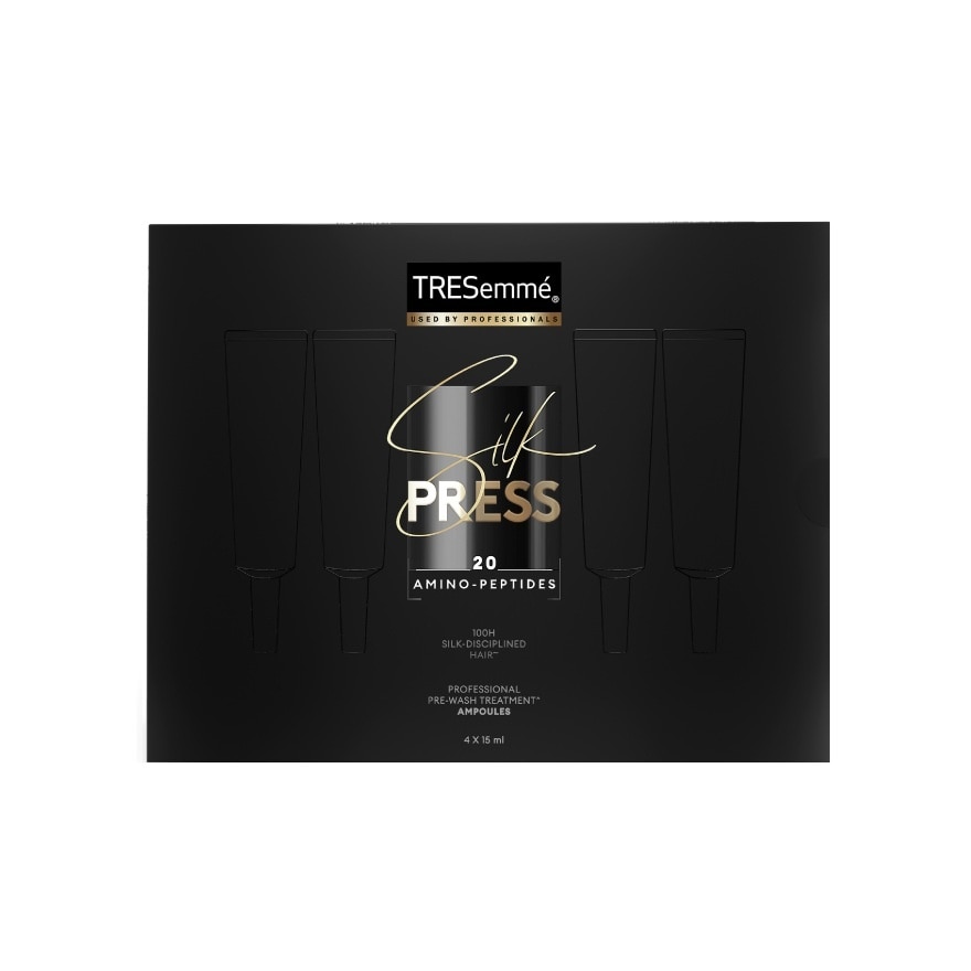 Tresemme Treatment Ampoules Silk Press Professional Pre-Wash 15 Ml. Pack 4'S