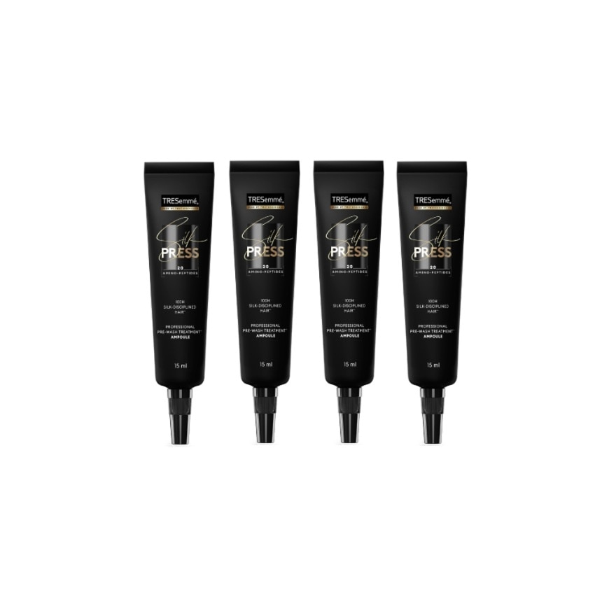 Tresemme Treatment Ampoules Silk Press Professional Pre-Wash 15 Ml. Pack 4'S