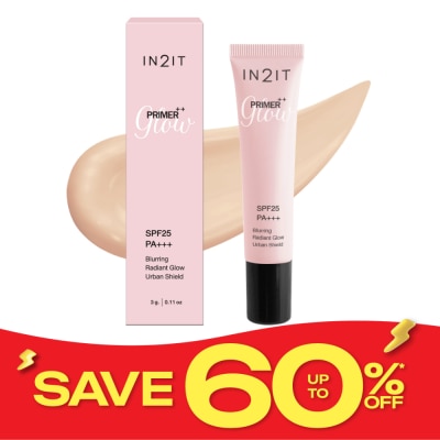 In 2 It In2It Primer++ Glow SPF25 PA+++ Blurring Radiant Glow Urban Shield 3g. image
