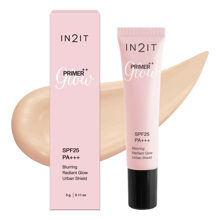 อินทูอิท ไพรเมอร์++ โกลว์ SPF25 PA+++ เบลอริง เรเดียนท์ โกลว์ เออร์เบิน ชิลด์ 3ก.