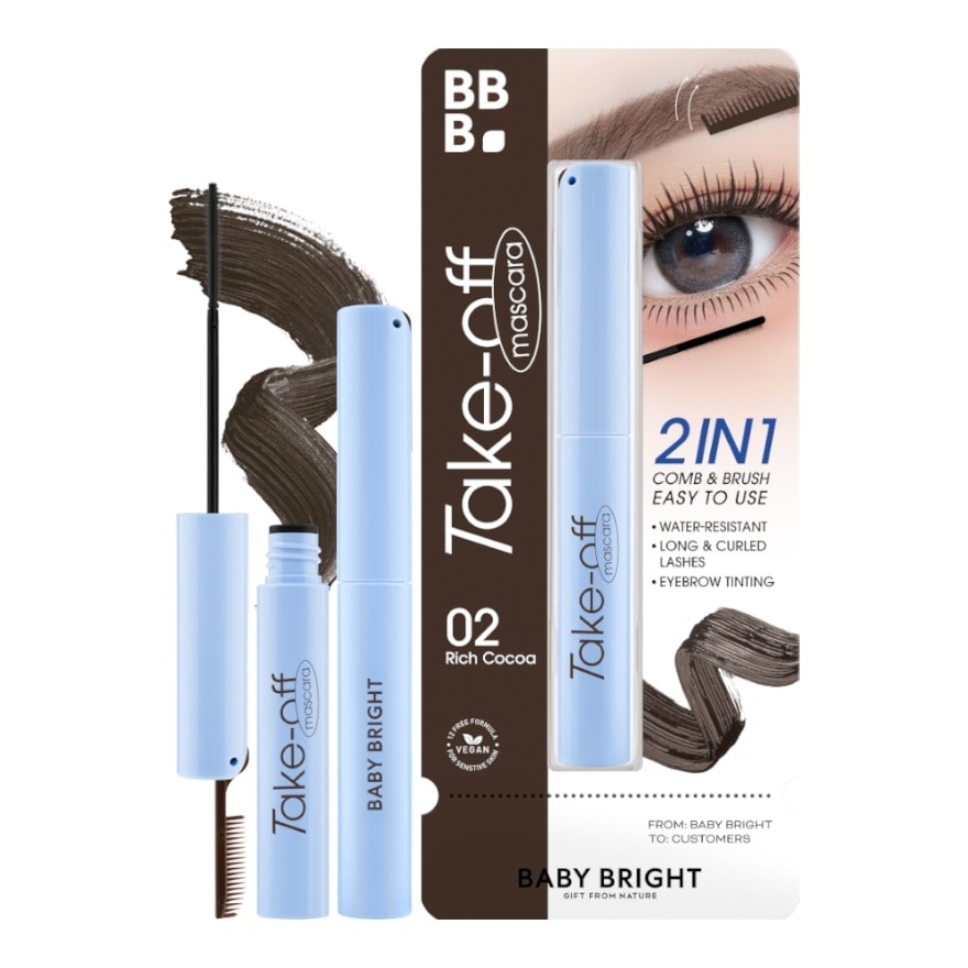 Baby Bright Take Off Mascara 4g. 02 Rich Cocoa